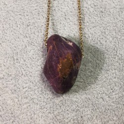 Purpurite - pendentif pièce unique 1 - 7ème chakra